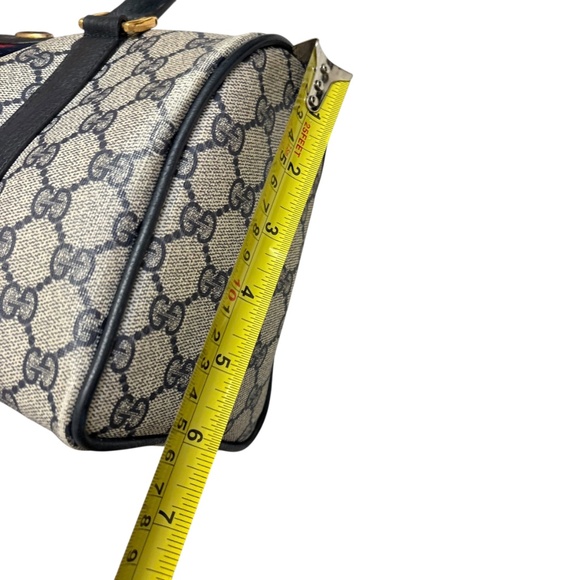 Gucci vintage blue canvas and leather Boston bag BEAUTIFUL - Picture 13 of 16